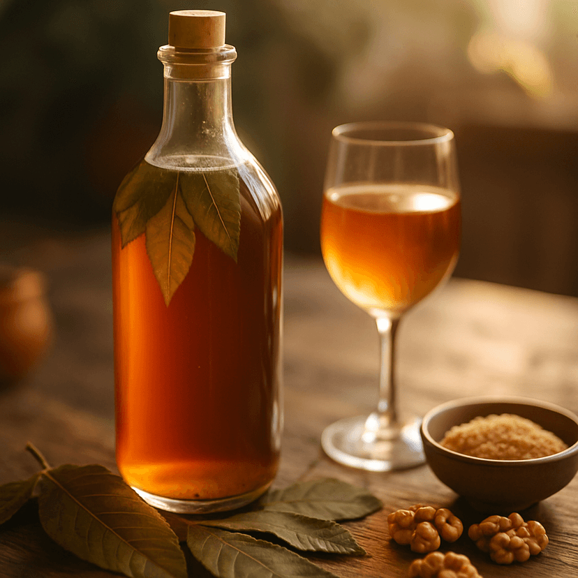 Walnut Leaf Mead image
