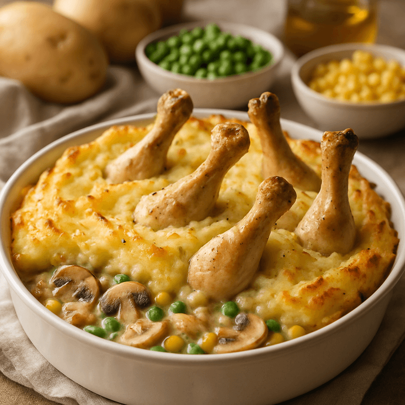 Hearty Chicken Ala King Shepherd's Pie