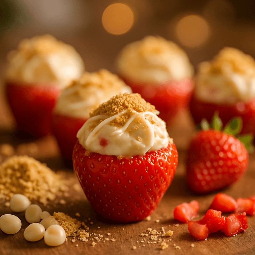 Strawberry Cheesecake Bites