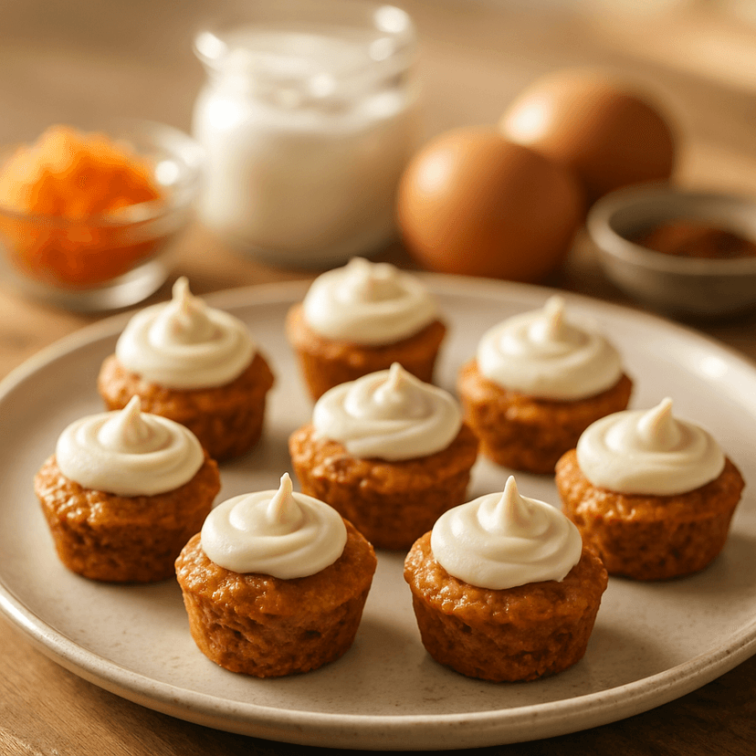 Moist Mini Carrot Cake Bites | DishGen Recipe