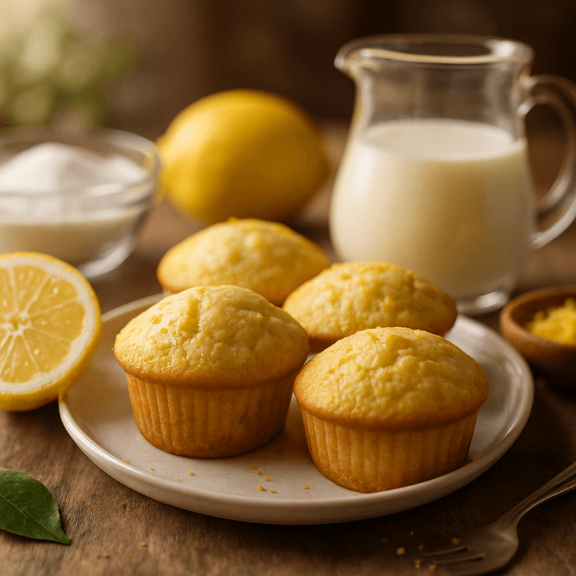 Zesty Lemon Air Fryer Muffins