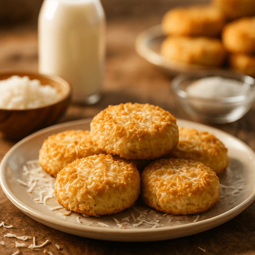 Crispy Air Fryer Coconut Biscuits