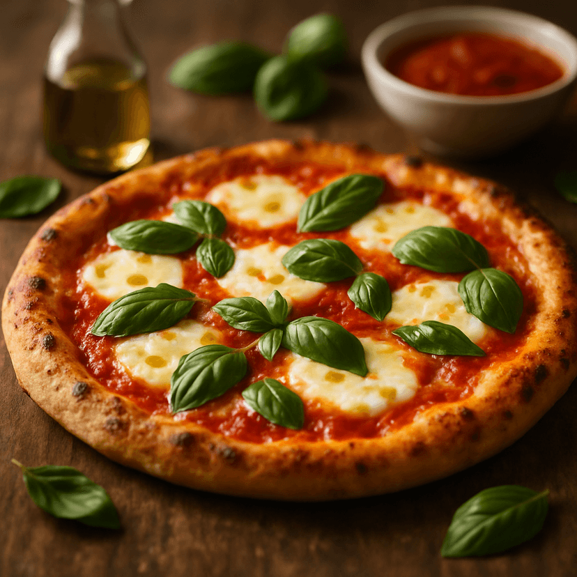 Crispy Classic Margherita Pizza