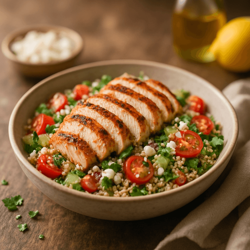 Zesty Grilled Chicken Quinoa Salad