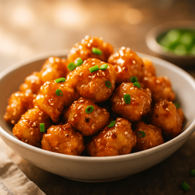 Crispy Honey Garlic Chicken Bites image
