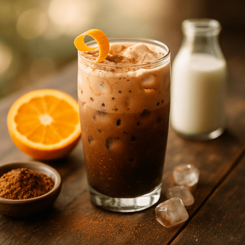 Citrus Cardamom Mocha Fizz
