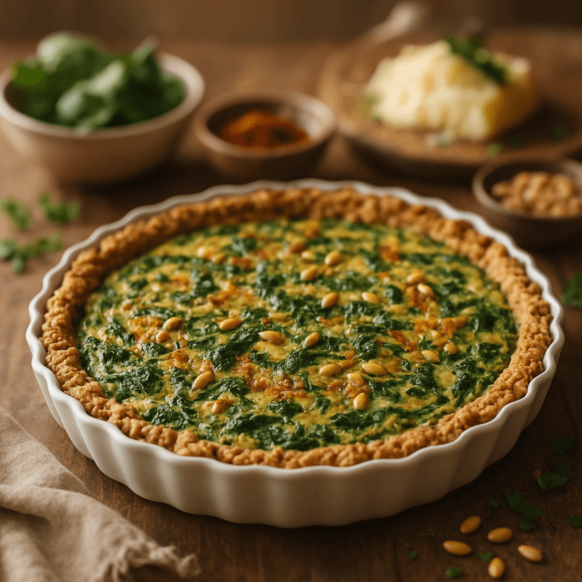 Smoky Asparagus Quiche with Gruyère and Extra Crisp Oat-Nut Crust