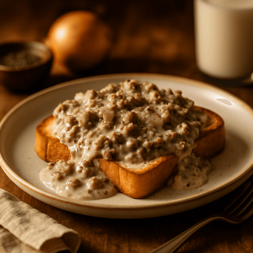 Classic Cowboy S.O.S. with Creamy Gravy
