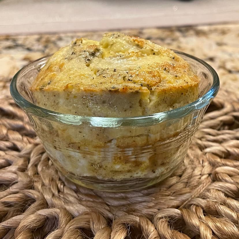 Herbed Creamy Egg Bake with Garlic & Onion