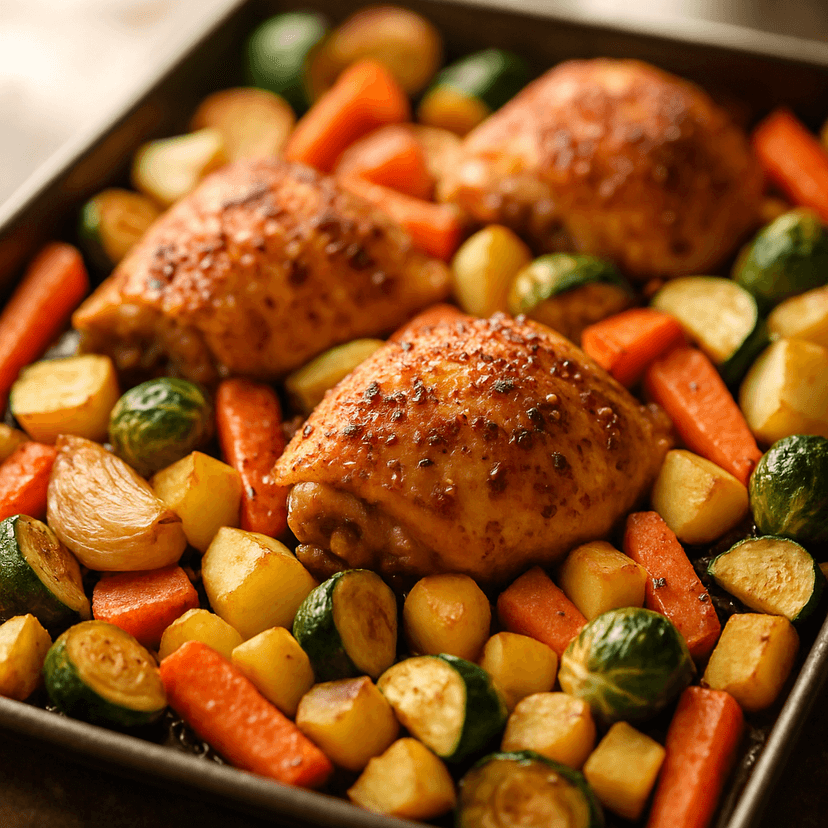 Hawaiian-Spiced Sheet Pan Chicken and Veggies
