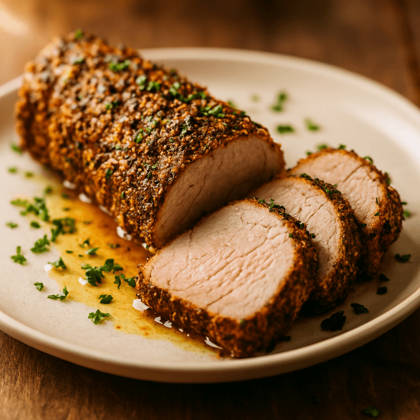 Herb-Crusted Pork Tenderloin Air Crisp
