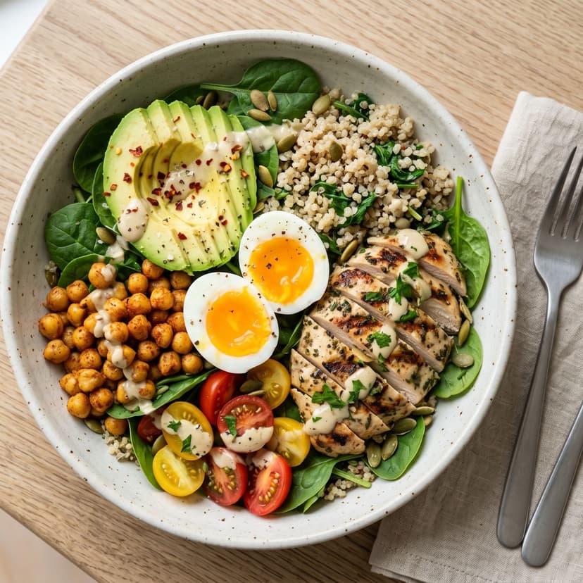 Zesty Avocado Quinoa Protein Bowl