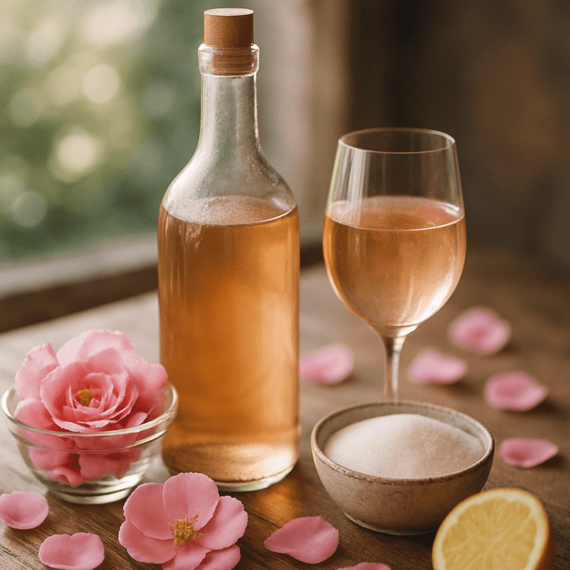 Traditional British Country Rose Petal Wine image