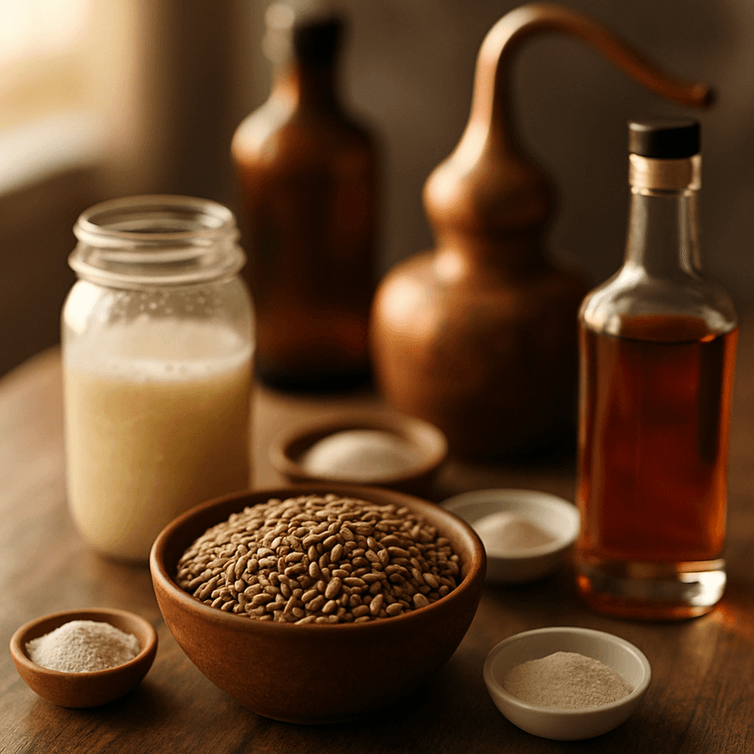 Rye Whiskey Mash and Distillation 