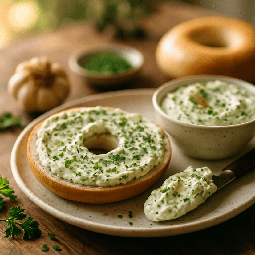 Savory Herb & Whipped Garlic Cream Cheese Spread