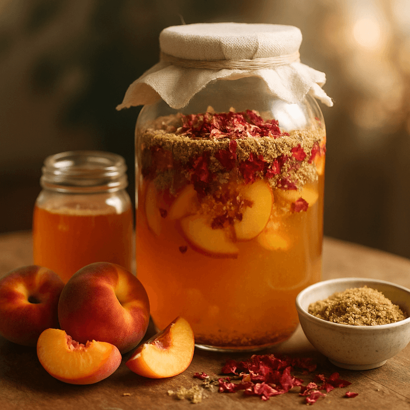 Elderflower Rose Peach Mead