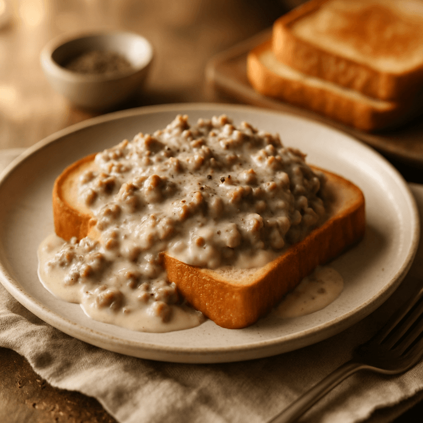 Classic Cowboy S.O.S. with Creamy Gravy