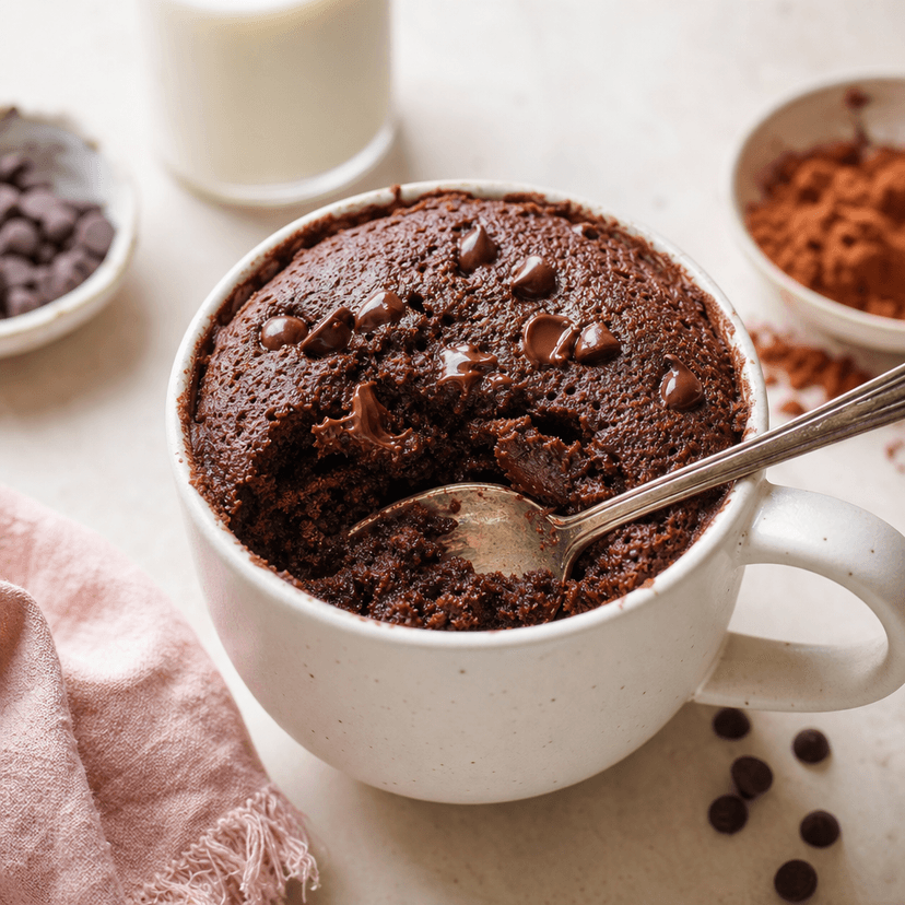 Quick Vegan Chocolate Mug Cake image