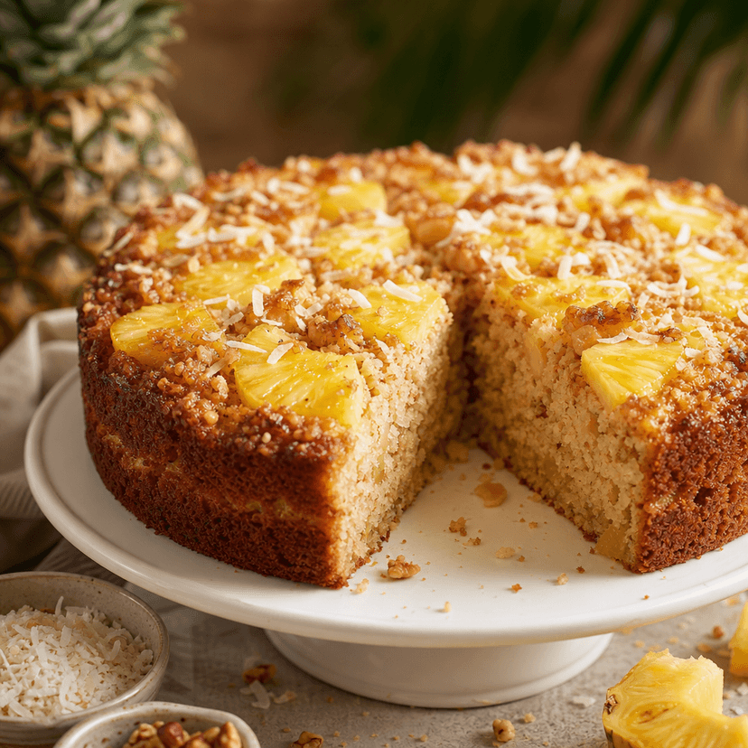 Tropical Sunshine Pineapple Cake image