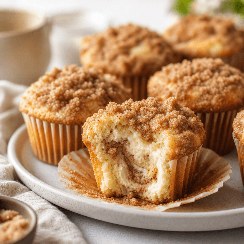 Marble Streusel Muffins