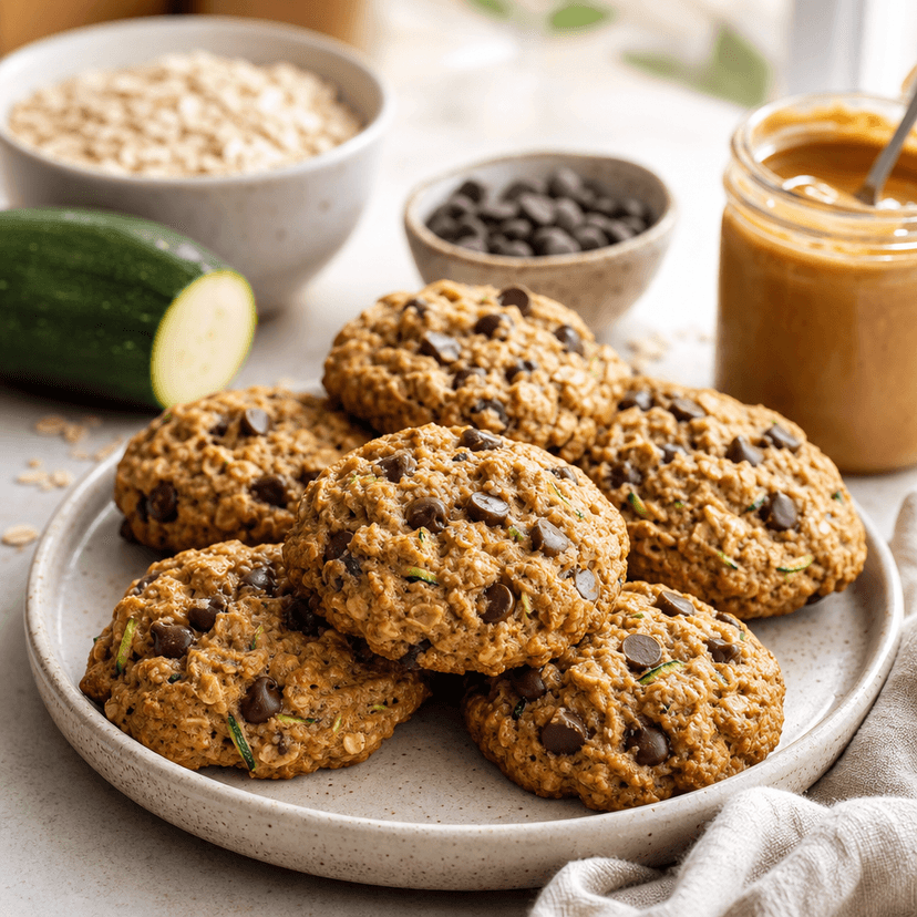 Courgette Chocolate Chip Breakfast Cookies image