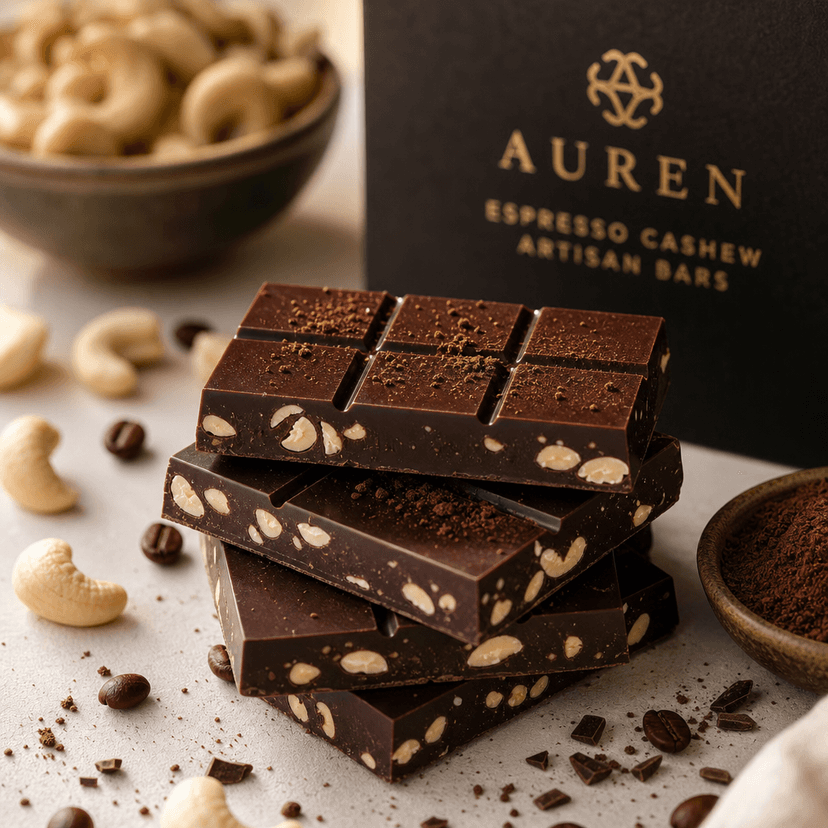 AUREN Espresso Cashew Artisan Bars