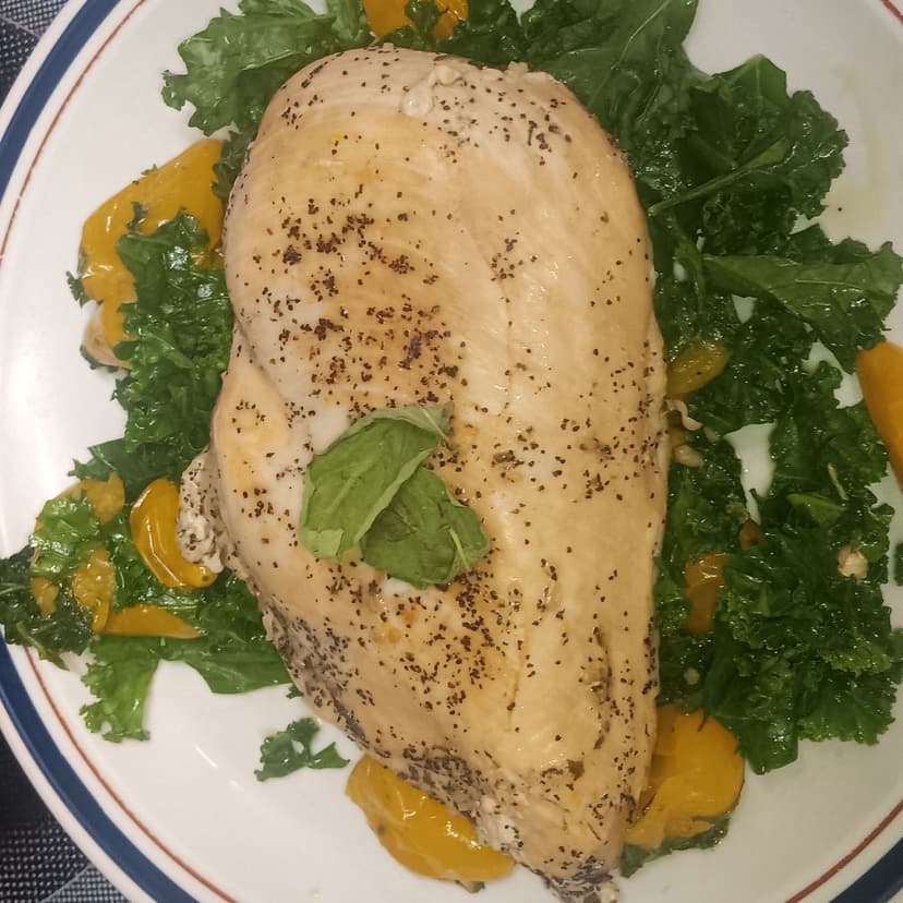 Rosemary Garlic Chicken with Tomato Skillet image