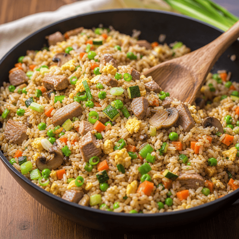Pork Fried Rice Two Ways image