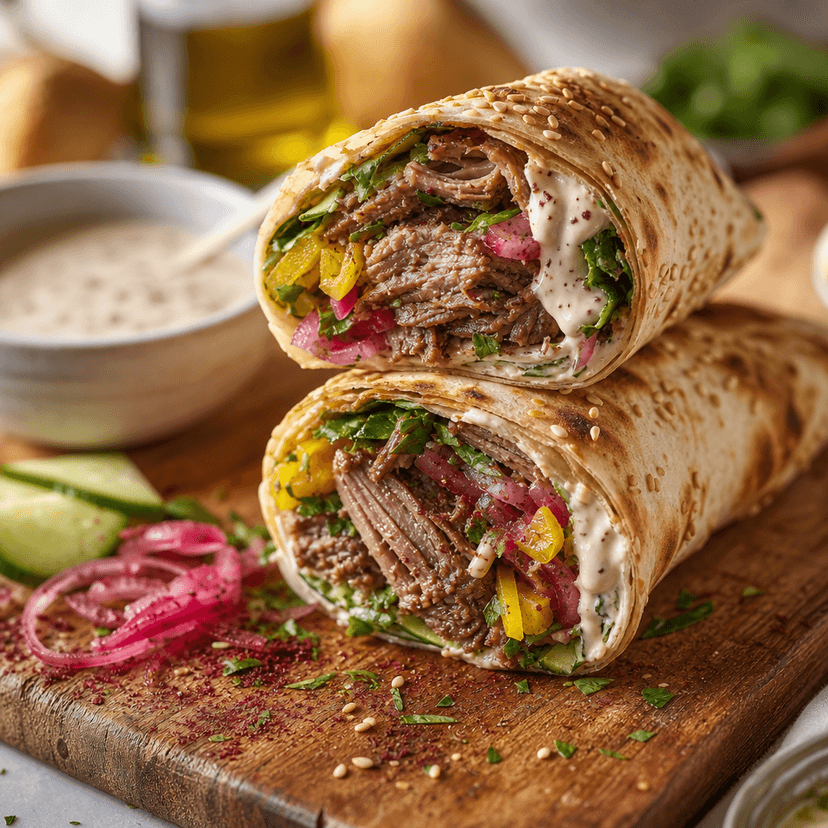 Shawarma Smoked Lamb Wrap image