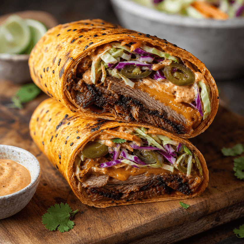 Smokra Brisket Wrap