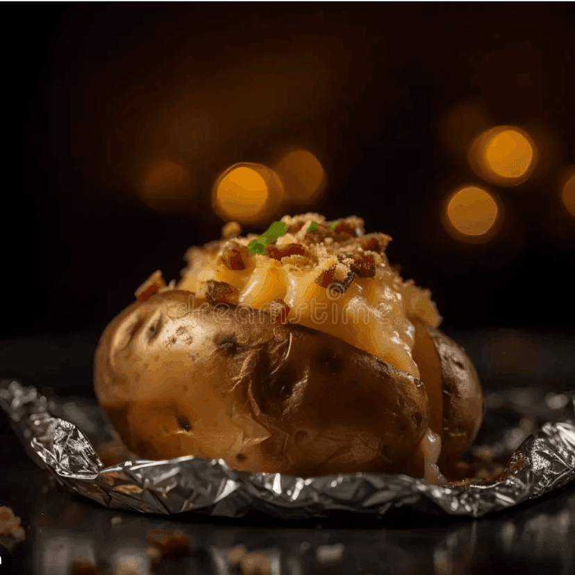 Oven Jacket Potatoes with Tomato Salsa