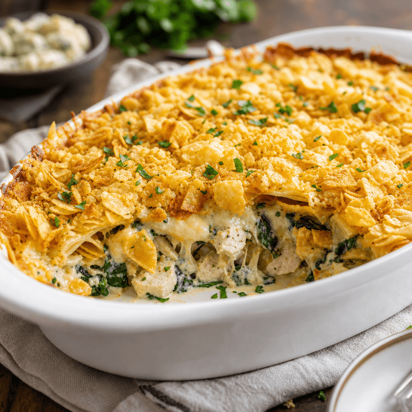 Blue Cheese Chicken Tortilla Bake image