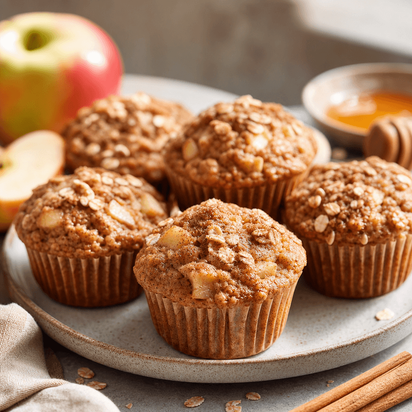 Soft Honey Apple Cinnamon Muffins image