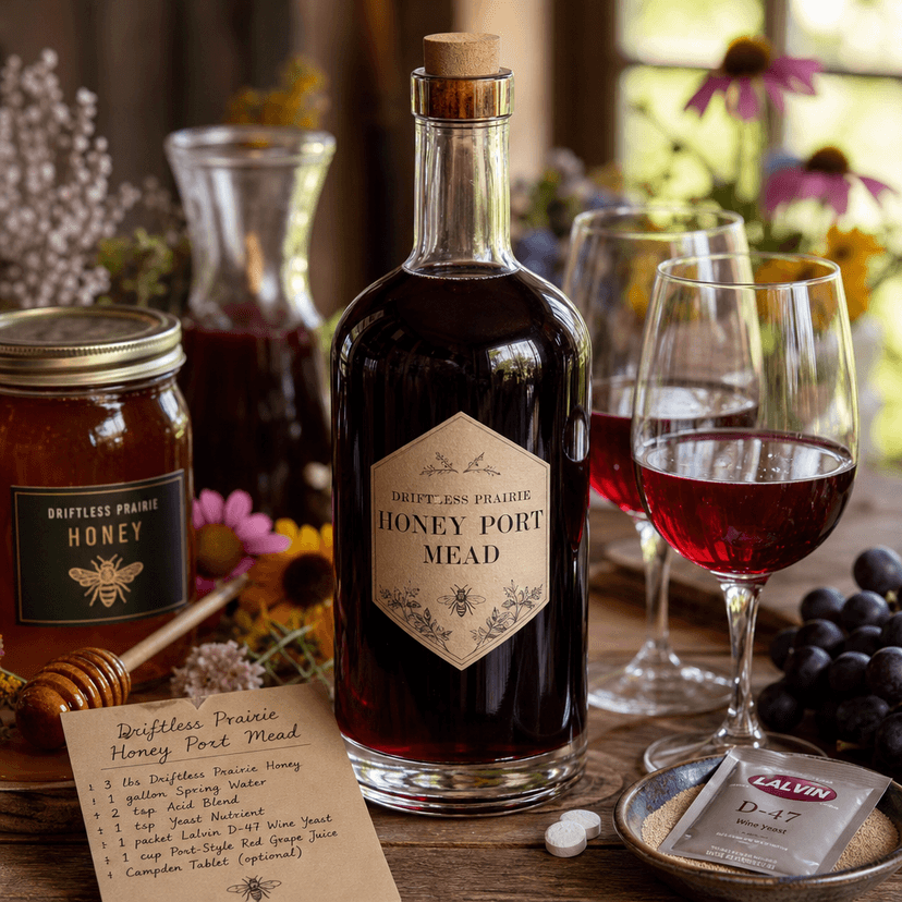 Driftless Prairie Honey Port Mead
