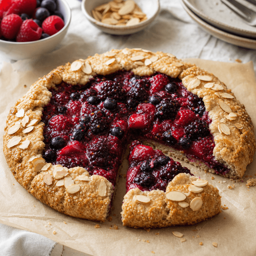 Almond Berry Flax Galette image