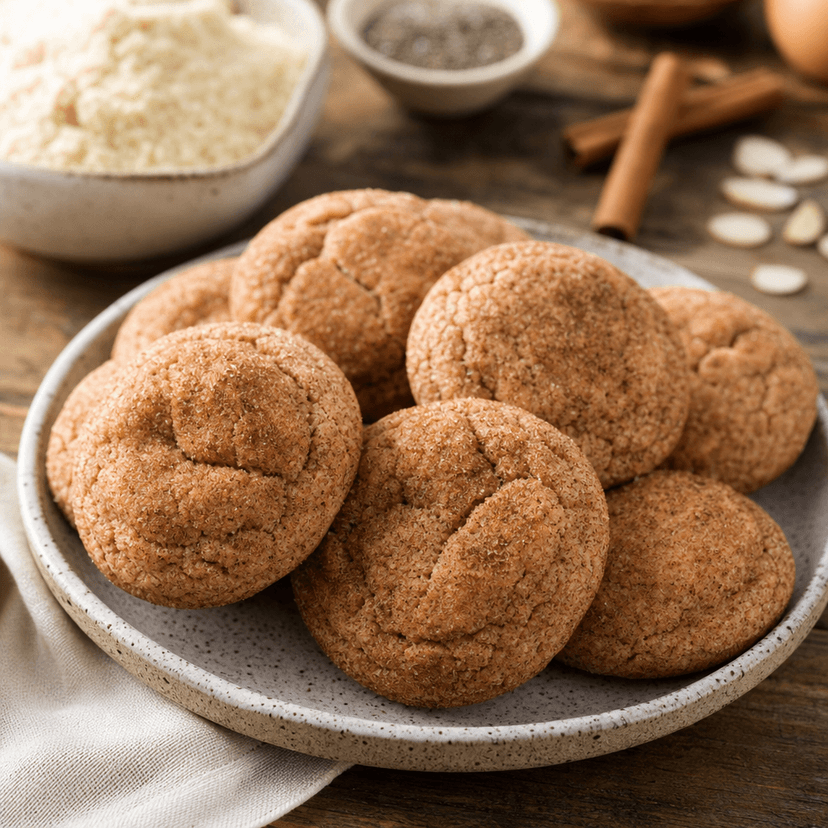 Soft-Baked Almond Snickerdoodle Cookies image