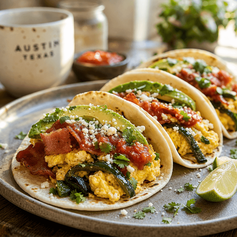Miguelito-Inspired Breakfast Tacos image