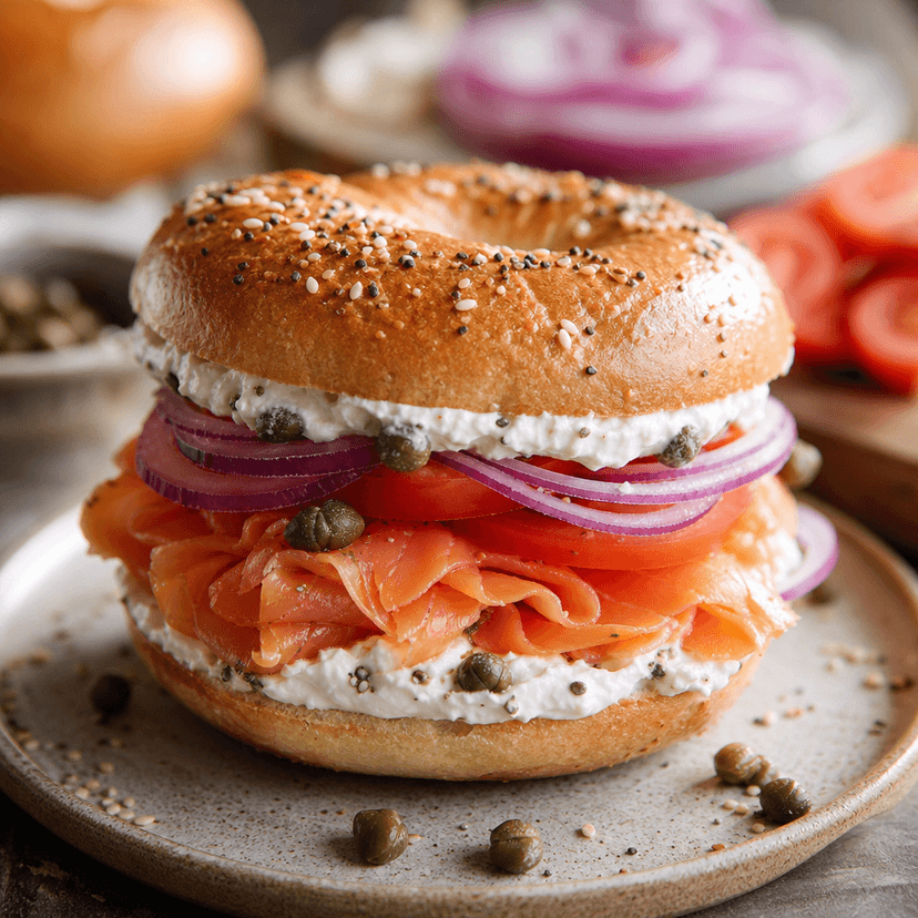 Classic Nova Lox Bagel Stack image