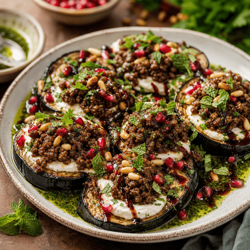 Fire Aubergine & Crispy Beef image