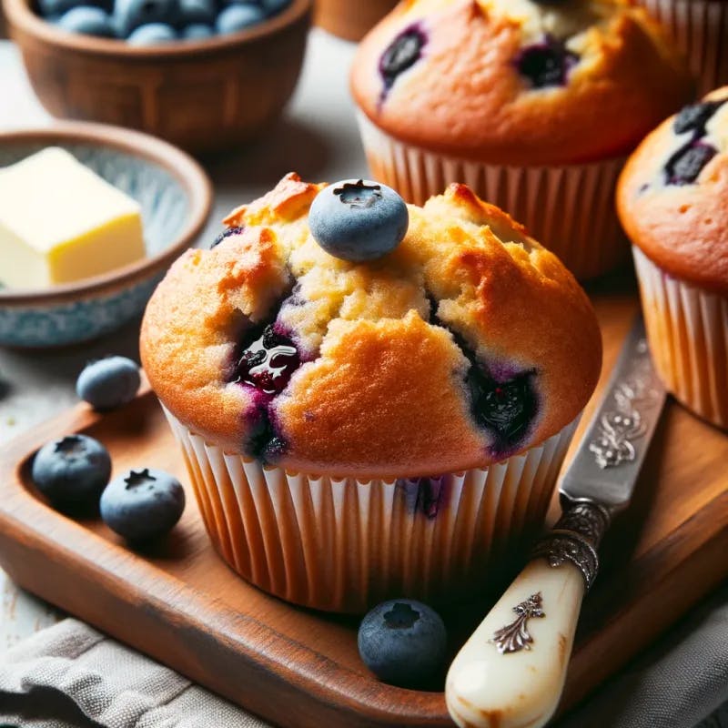 Blueberry Muffins with Monk Fruit Sweetener