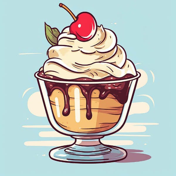 Caramel Swirl Soft Serve Ice Cream