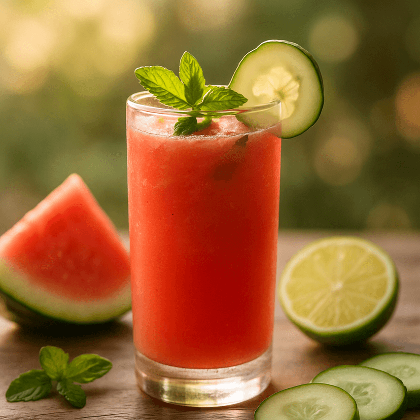 Chilled Watermelon Cucumber Refresher image