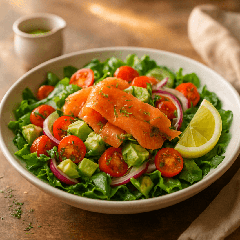 Crisp Smoked Salmon Summer Salad image
