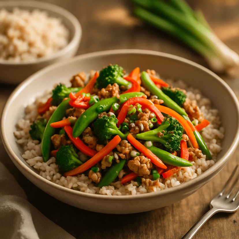 Lean Turkey Veggie Stir-Fry