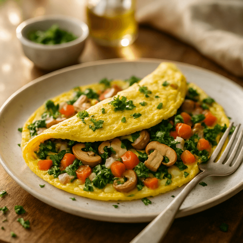 Veggie-Packed Bernstein Omelette image