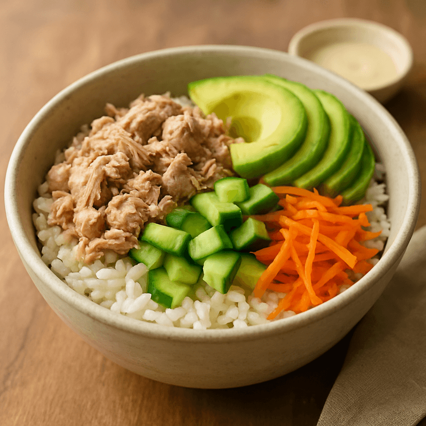Bright Tuna & Veggie Poke Bowl