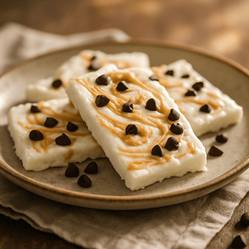 Peanut Butter Swirl Frozen Yogurt Bark