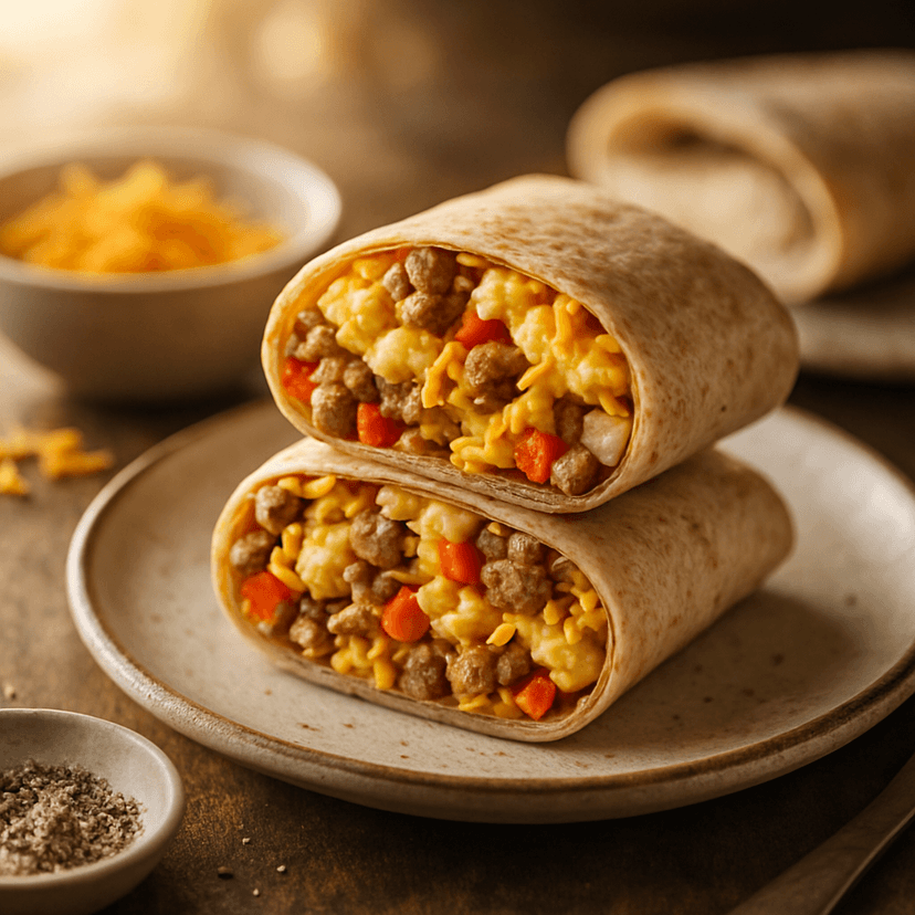 Turkey Sausage Power Burrito