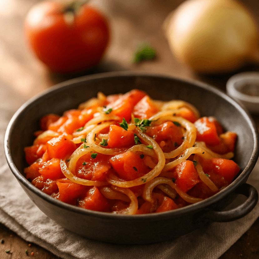 Savory Tomato Onion Sauté