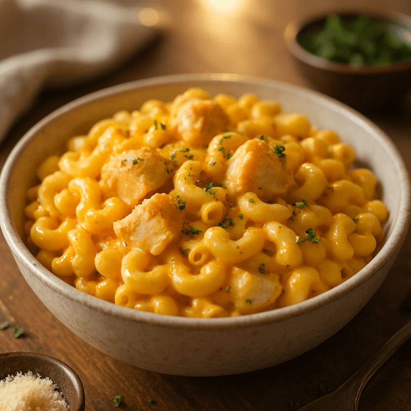 Thick & Creamy Crockpot Chicken Mac and Cheese